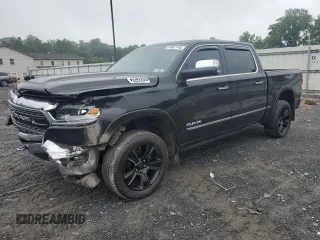 2019 Ram 1500 Limited with VIN 1C6SRFHT0KN503279, listed as a Copart auction lot 61067745 with 87,896 mi miles and Salvage title. Bid and sale history available at DreamBid. Image 1.