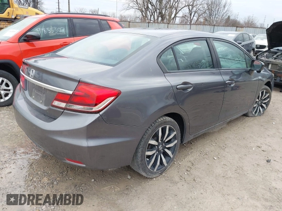 2015 Honda Civic Sedan EX-L with VIN 19XFB2F91FE028279, listed as a IAAI auction lot 41844830 with 140,521 mi miles. Bid and sale history available at carsss.com. Image 4.