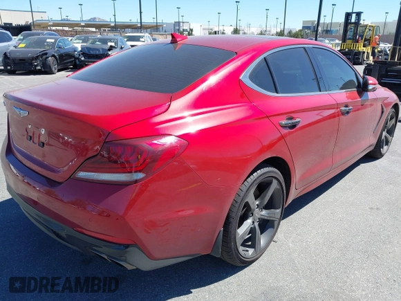 2020 Genesis G70 2.0T z VIN KMTG44LA3LU045365, wystawiony jako IAAI lot #41651427 z przebiegiem 33 333 mil mil oraz . Historia ofert i sprzedaży dostępna na DreamBid. Obrazek 4.