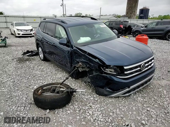 2021 Volkswagen Atlas S with VIN 1V2AP2CA7MC530601, listed as a Copart auction lot 51299205 with 81,823 mi miles and Salvage title. Bid and sale history available at DreamBid. Image 10.