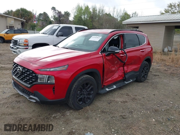 2022 Hyundai Santa Fe SEL with VIN 5NMS64AJ6NH393466, listed as a IAAI auction lot 41943864 with 12,676 mi miles and . Bid and sale history available at DreamBid. Image 2.