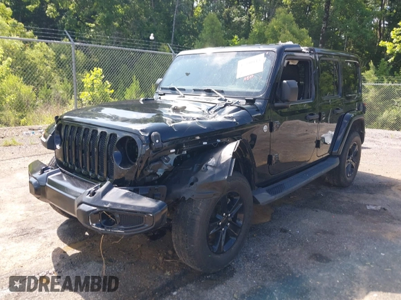 2020 Jeep Wrangler Unlimited Sahara z VIN 1C4HJXEN6LW106869, wystawiony jako IAAI lot #42390113 z przebiegiem 56 907 mil mil oraz . Historia ofert i sprzedaży dostępna na DreamBid. Obrazek 18.
