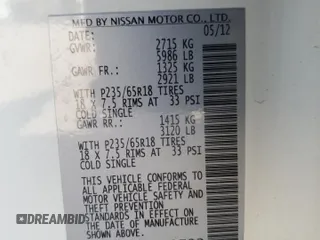 2013 Infiniti JX35 with VIN 5N1AL0MM1DC309792, listed as a Copart auction lot 73553234 with 110,637 mi miles and Salvage Title. Bid and sale history available at carsss.com. Image 13.