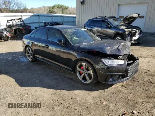 2019 Audi S4 Premium Plus with VIN WAUB4AF42KA034240, listed as a Copart auction lot 80744564 with 45,953 mi miles and Salvage Title. Bid and sale history available at carsss.com. Image 4.