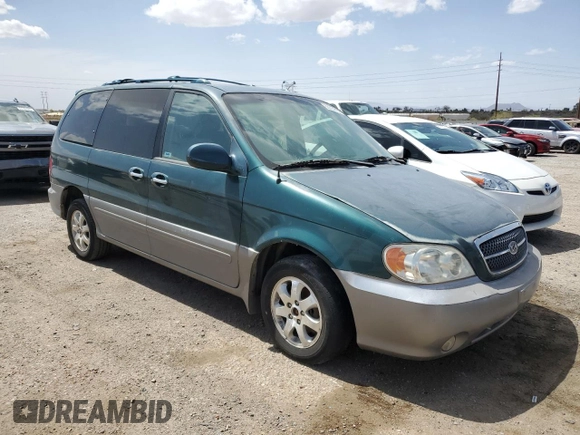 2005 Kia Sedona LX with VIN KNDUP132656631016, listed as a Copart auction lot 50924405 with 69,016 mi miles and Clean Title. Bid and sale history available at carsss.com. Image 4.