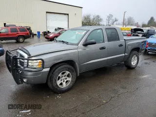 2006 Dodge Dakota SLT with VIN 1D7HW48N56S544652, listed as a Copart auction lot 43210535 with 215,875 mi miles and Salvage Title. Bid and sale history available at carsss.com. Image 1.