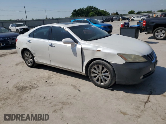 2008 Lexus ES with VIN JTHBJ46G382172992, listed as a Copart auction lot 53524885 with 207,166 mi miles and Salvage Title. Bid and sale history available at carsss.com. Image 4.