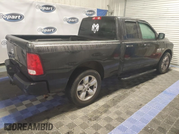 2018 Ram 1500 Express with VIN 1C6RR6FT9JS322571, listed as a Copart auction lot 47788565 with 121,054 mi miles and Clean title. Bid and sale history available at DreamBid. Image 3.