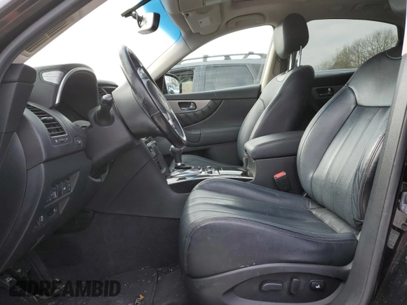2017 Infiniti QX70 with VIN JN8CS1MW0HM411015, listed as a Copart auction lot 44016155 with Not Provided miles and Salvage Title. Bid and sale history available at carsss.com. Image 7.
