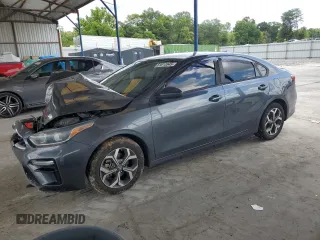 2019 Kia Forte LXS with VIN 3KPF24AD1KE020166, listed as a Copart auction lot 61613545 with 91,470 mi miles and Salvage title. Bid and sale history available at DreamBid. Image 1.
