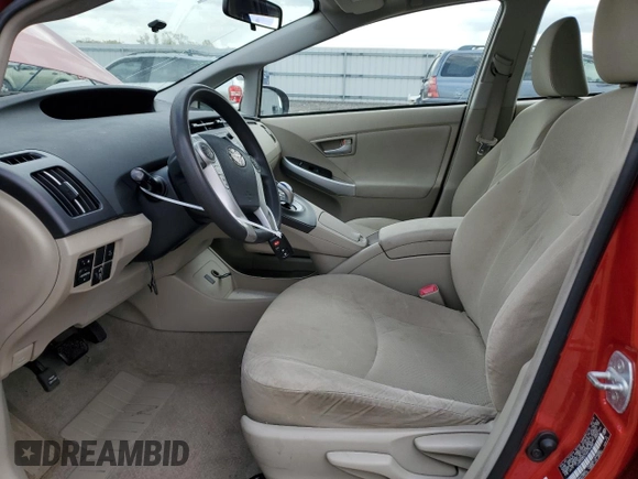 2010 Toyota Prius II with VIN JTDKN3DU7A0130285, listed as a Copart auction lot 53169605 with 212,909 mi miles and Salvage Title. Bid and sale history available at DreamBid. Image 7.