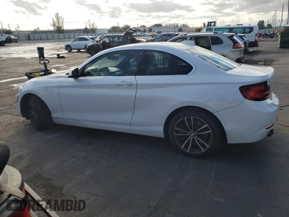 2021 BMW 2 Series 230i with VIN WBA2J1C08M7H18416, listed as a Copart auction lot 84925864 with 85,041 mi miles and Non Repairable. Bid and sale history available at carsss.com. Image 2.