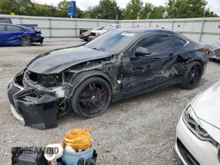 2015 Lexus RC 350 with VIN JTHSE5BC6F5001422, listed as a Copart auction lot 65843974 with 198,583 mi miles and Salvage Title. Bid and sale history available at carsss.com. Image 1.