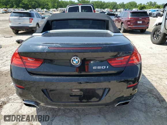 2012 BMW 6 Series 650i z VIN WBALZ3C55CDL70172, wystawiony jako Copart lot #58656785 z przebiegiem 104 657 mil mil oraz Czysty tytuł • Clean title. Historia ofert i sprzedaży dostępna na DreamBid. Obrazek 6.