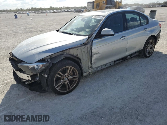 2015 BMW 3 Series 328i xDrive with VIN WBA3B5C51FF963410, listed as a Copart auction lot 85980084 with 122,385 mi miles and Salvage Title. Bid and sale history available at carsss.com. Image 1.
