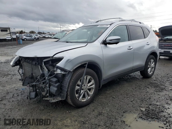 2016 Nissan Rogue S with VIN KNMAT2MVXGP628405, listed as a Copart auction lot 49005125 with 100,948 mi miles and Salvage Title. Bid and sale history available at carsss.com. Image 1.