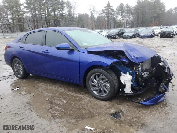 2024 Hyundai Elantra SEL with VIN KMHLM4DG5RU665459, listed as a Copart auction lot 43423365 with 59,688 mi miles and Salvage Title. Bid and sale history available at carsss.com. Image 4.