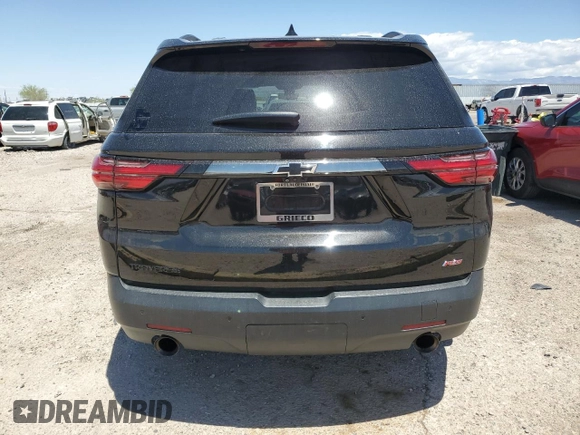 2022 Chevrolet Traverse RS with VIN 1GNERJKW2NJ154401, listed as a Copart auction lot 56026325 with 91,264 mi miles and Salvage title. Bid and sale history available at DreamBid. Image 6.