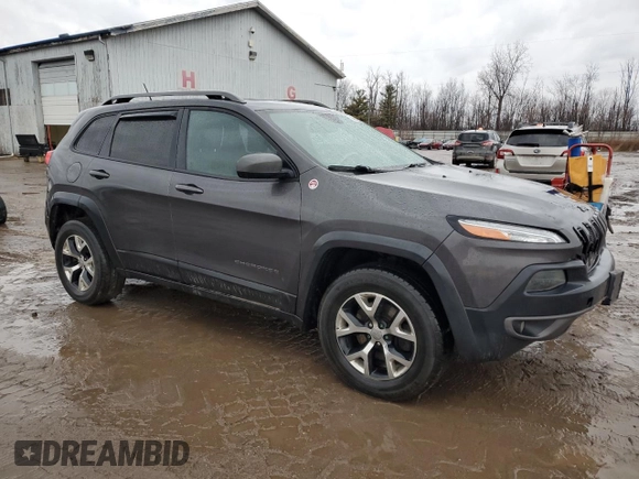 2014 Jeep Cherokee Trailhawk with VIN 1C4PJMBB6EW310613, listed as a Copart auction lot 46438185 with 122,113 mi miles and Salvage Title. Bid and sale history available at carsss.com. Image 4.