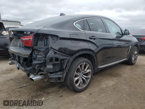 2016 BMW X6 xDrive35i with VIN 5UXKU2C58G0N83832, listed as a Copart auction lot 66239363 with 98,263 mi miles. Bid and sale history available at carsss.com. Image 3.