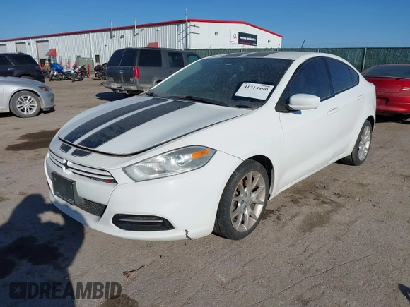 2013 Dodge Dart Rallye with VIN 1C3CDFBH9DD700951, listed as a IAAI auction lot 41714490 with 116,275 mi miles. Bid and sale history available at carsss.com. Image 2.