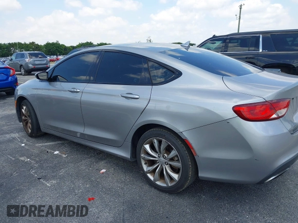 2015 Chrysler 200 S with VIN 1C3CCCBB1FN646524, listed as a IAAI auction lot 42048085 with 108,280 mi miles and . Bid and sale history available at DreamBid. Image 6.