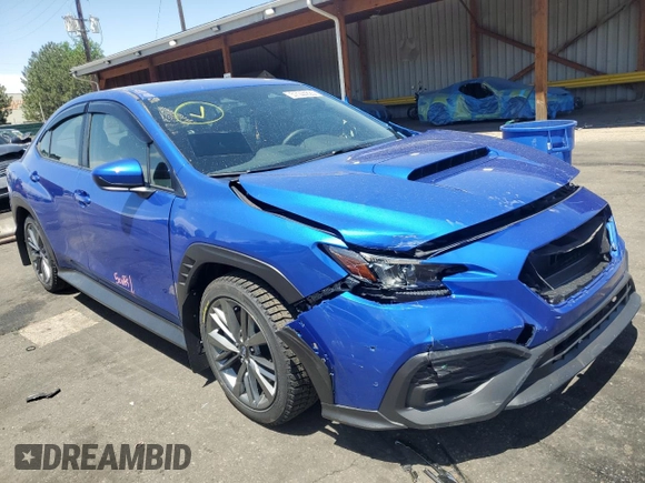2024 Subaru WRX with VIN JF1VBAB64R9807563, listed as a Copart auction lot 57144225 with 11,692 mi miles and Salvage title. Bid and sale history available at DreamBid. Image 4.