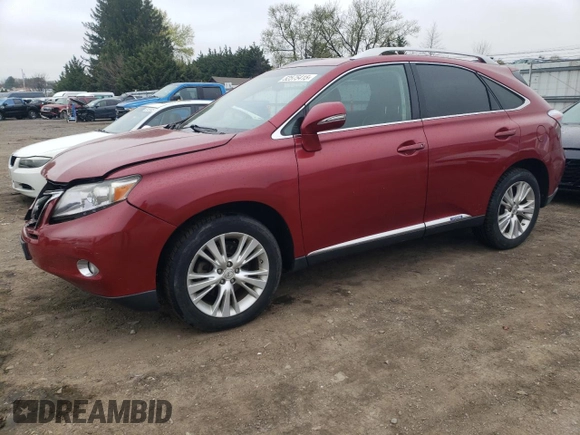 2010 Lexus RX 450h with VIN JTJBC1BAXA2007326, listed as a Copart auction lot 52575415 with 228,316 mi miles and Salvage Title. Bid and sale history available at DreamBid. Image 1.