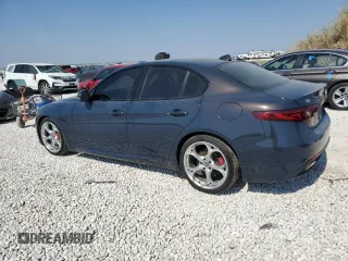 2019 Alfa Romeo Giulia Ti Sport with VIN ZARFAMBN6K7603610, listed as a Copart auction lot 74550354 with 46,722 mi miles and Salvage Title. Bid and sale history available at carsss.com. Image 2.