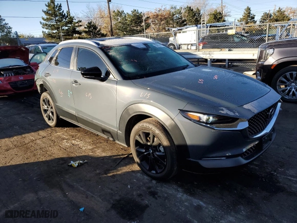 2022 Mazda CX-30 2.5 S Carbon Edition with VIN 3MVDMBCL6NM450598, listed as a Copart auction lot 80052814 with 15,344 mi miles and Salvage Title. Bid and sale history available at carsss.com. Image 4.