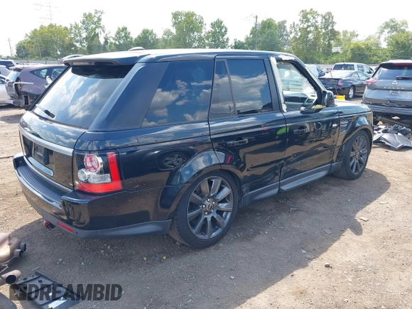 2012 Land Rover Range Rover Sport SC with VIN SALSH2E49CA720591, listed as a IAAI auction lot 40217754 with 122,643 mi miles. Bid and sale history available at carsss.com. Image 4.