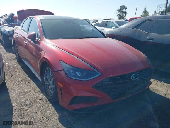 2021 Hyundai Sonata SEL with VIN 5NPEF4JA6MH084885, listed as a IAAI auction lot 41583251 with 57,153 mi miles. Bid and sale history available at carsss.com. Image 1.