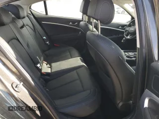 2023 Genesis G70 2.0T with VIN KMTG34TA4PU129199, listed as a Copart auction lot 80963124 with 15,729 mi miles and Salvage Title. Bid and sale history available at carsss.com. Image 10.