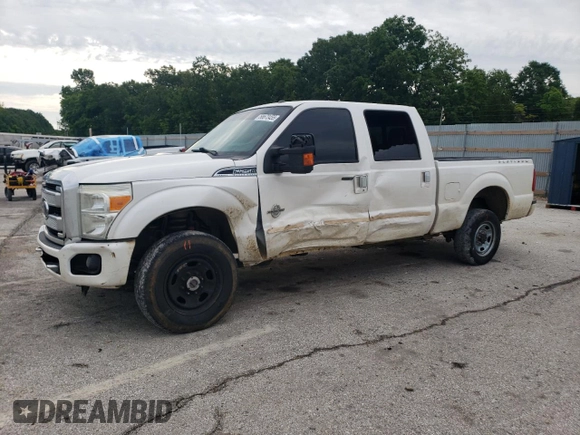 2015 Ford F-250 Lariat with VIN 1FT7W2BT5FEA55975, listed as a Copart auction lot 58673455 with 126,119 mi miles and Salvage title. Bid and sale history available at DreamBid. Image 1.