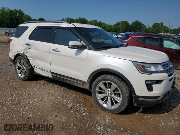 2018 Ford Explorer Limited с VIN 1FM5K8F84JGC34707, выставлен на аукционе Copart как лот 59858955 с пробегом 100 393 миль миль и Списание • Salvage title. История ставок и продаж доступна на DreamBid. Изображение 4.