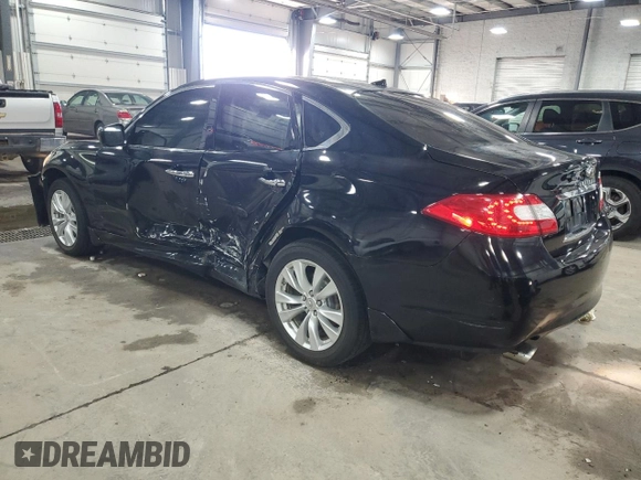 2011 Infiniti M37 with VIN JN1BY1AR1BM371915, listed as a Copart auction lot 48569425 with 162,303 mi miles and Salvage Title. Bid and sale history available at carsss.com. Image 2.