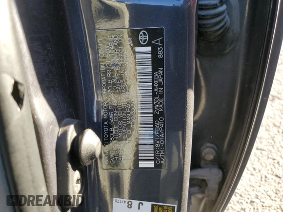 2010 Toyota Prius II with VIN JTDKN3DU9A5209346, listed as a Copart auction lot 81463784 with 128,964 mi miles and Salvage Title. Bid and sale history available at carsss.com. Image 14.