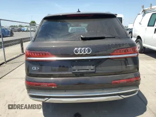 2023 Audi Q7 Premium Plus with VIN WA1LCBF74PD015442, listed as a Copart auction lot 57812485 with 25,117 mi miles and Salvage title. Bid and sale history available at DreamBid. Image 6.