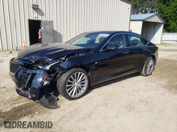 2021 Cadillac CT5 Premium Luxury with VIN 1G6DT5RW2M0111624, listed as a Copart auction lot 60633765 with 13,268 mi miles and Salvage title. Bid and sale history available at DreamBid. Image 1.