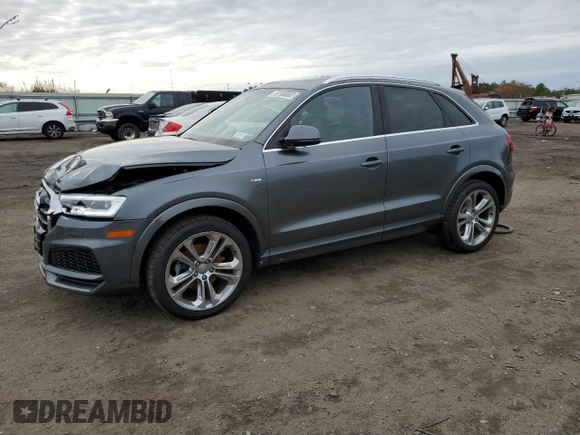2018 Audi Q3 Premium Plus with VIN WA1JCCFS3JR030106, listed as a Copart auction lot 70183002 with 44,458 mi miles. Bid and sale history available at carsss.com. Image 1.