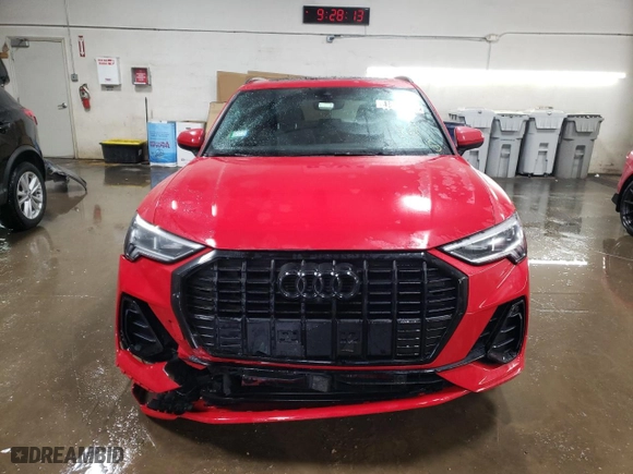 2021 Audi Q3 S line Premium Plus with VIN WA1EECF31M1102153, listed as a Copart auction lot 48142425 with 41,096 mi miles and Salvage Title. Bid and sale history available at carsss.com. Image 5.
