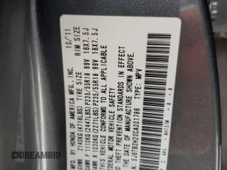 2012 Acura RDX with VIN 5J8TB2H20CA001786, listed as a Copart auction lot 45533005 with 165,883 mi miles and Salvage Title. Bid and sale history available at carsss.com. Image 14.