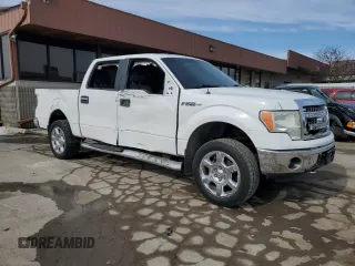 2014 Ford F-150 XL with VIN 1FTFW1EF9EKF97883, listed as a Copart auction lot 46452045 with 127,277 mi miles and Salvage title. Bid and sale history available at DreamBid. Image 4.