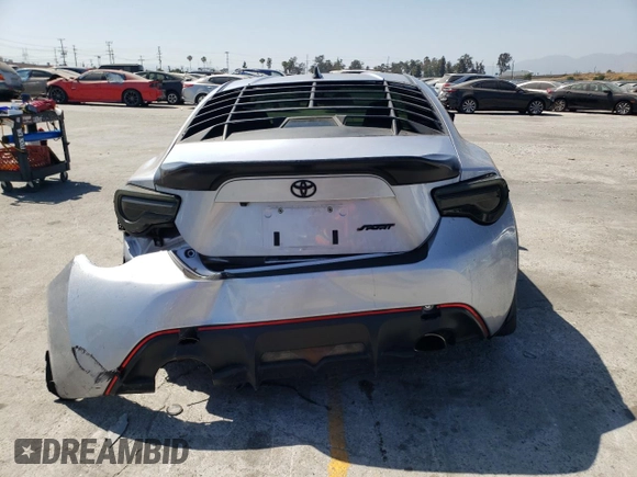 2017 Toyota 86 with VIN JF1ZNAA11H9710365, listed as a Copart auction lot 60167844 with 35,795 mi miles and Salvage Title. Bid and sale history available at carsss.com. Image 6.