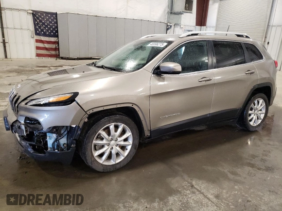 2017 Jeep Cherokee Limited with VIN 1C4PJLDS2HW662518, listed as a Copart auction lot 46896275 with 75,112 mi miles and Salvage title. Bid and sale history available at DreamBid. Image 1.