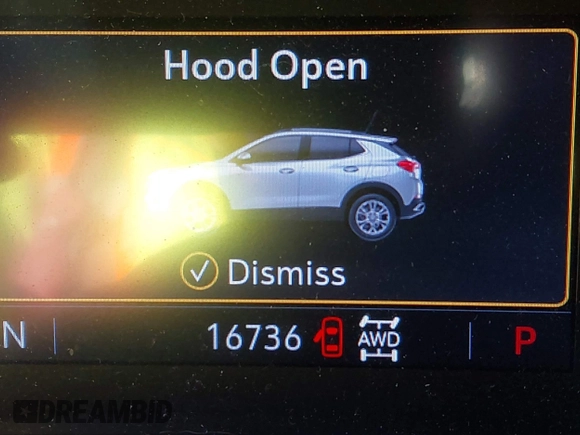 2023 Buick Encore GX Preferred with VIN KL4MMCSL1PB129646, listed as a IAAI auction lot 41468601 with 16,736 mi miles and . Bid and sale history available at DreamBid. Image 16.