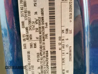 2023 Ford F-150 XL z VIN 1FTEX1C56PKF09894, wystawiony jako Copart lot #60458395 z przebiegiem 65 615 mil mil oraz Szkoda całkowita • Salvage title. Historia ofert i sprzedaży dostępna na DreamBid. Obrazek 12.
