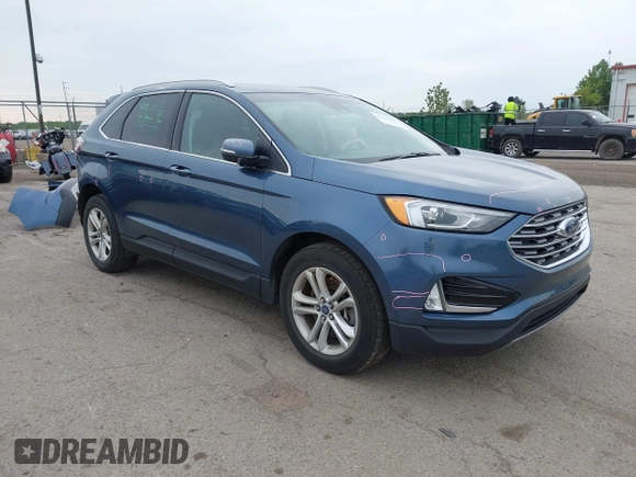 2019 Ford Edge SEL with VIN 2FMPK4J96KBC19149, listed as a IAAI auction lot 42307321 with 57,381 mi miles and . Bid and sale history available at DreamBid. Image 1.