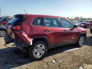 2017 Jeep Cherokee Sport with VIN 1C4PJMAS2HD217704, listed as a Copart auction lot 62503524 with 60,194 mi miles and Salvage Title. Bid and sale history available at carsss.com. Image 3.