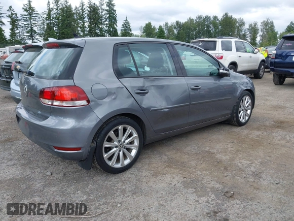 2012 Volkswagen Golf TDI with VIN WVWNM7AJ8CW139028, listed as a IAAI auction lot 42421116 with 60,776 mi miles and . Bid and sale history available at DreamBid. Image 4.